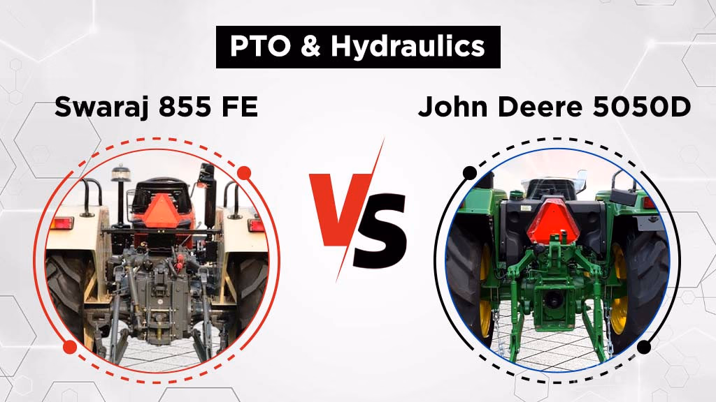 Swaraj 855 FE vs John Deere 5050D -PTO & Hydraulics