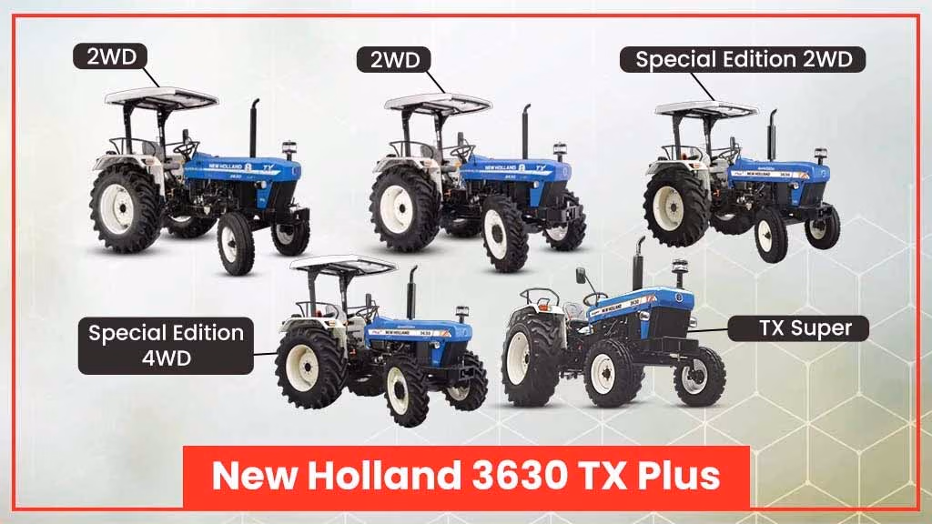 Popular tractor under 7 to 10 lakh in India - New Holland 3630 TX Plus