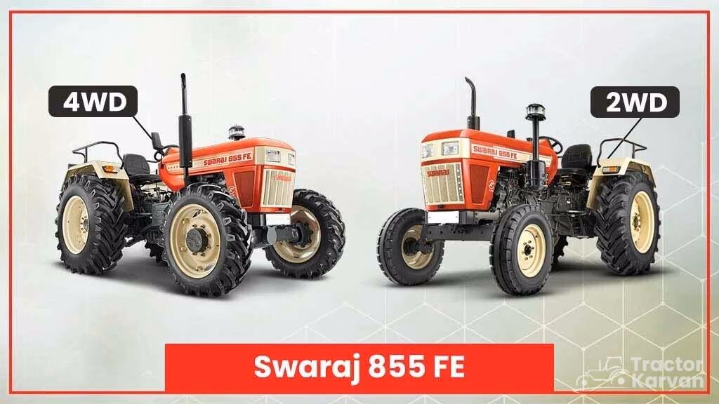 Popular tractor under 7 to 10 lakh in India - Swaraj 855 FE