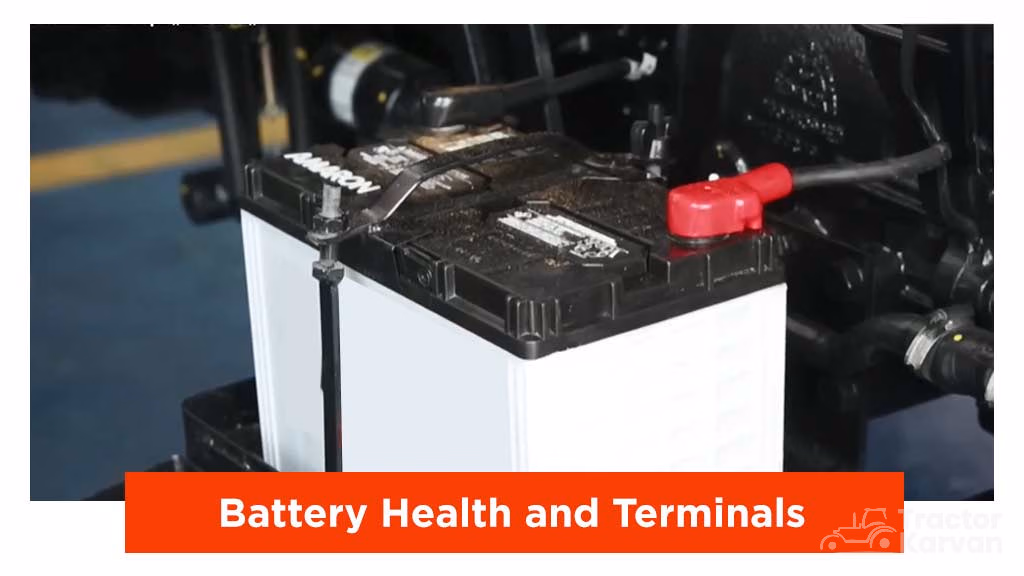 Tractor Maintenance before rainy season- Check Battery Health and Terminal