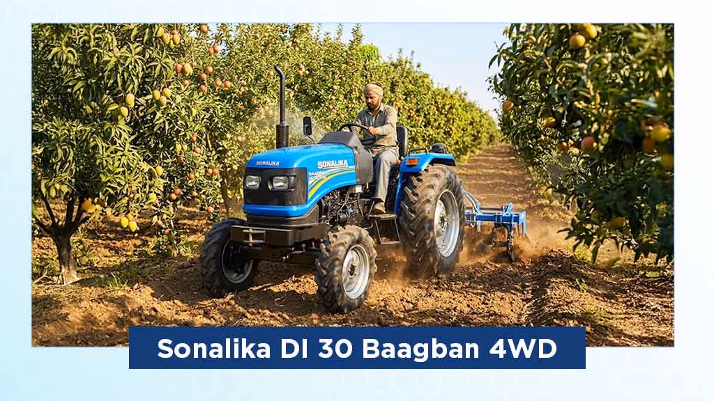 Top 5 Sonalika 4WD Tractors in India-Sonalika DI 30 Baagban 4WD