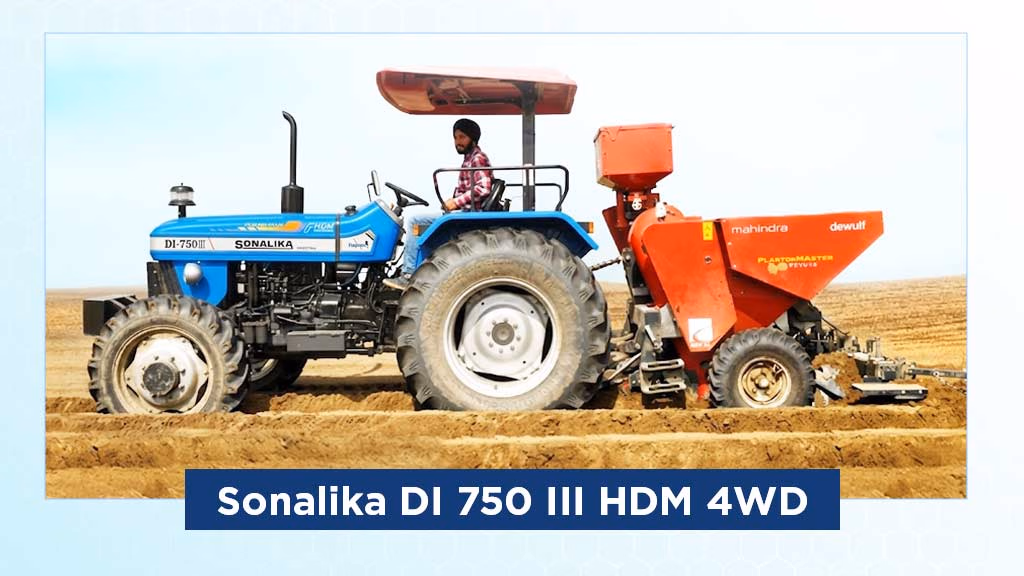 Top 5 Sonalika 4WD Tractors in India- Sonalika DI 750 III HDM 4WD