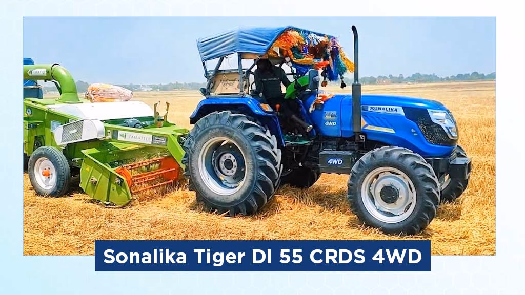 Top 5 Sonalika 4WD Tractors in India- Sonalika Tiger DI 55 CRDS 4WD