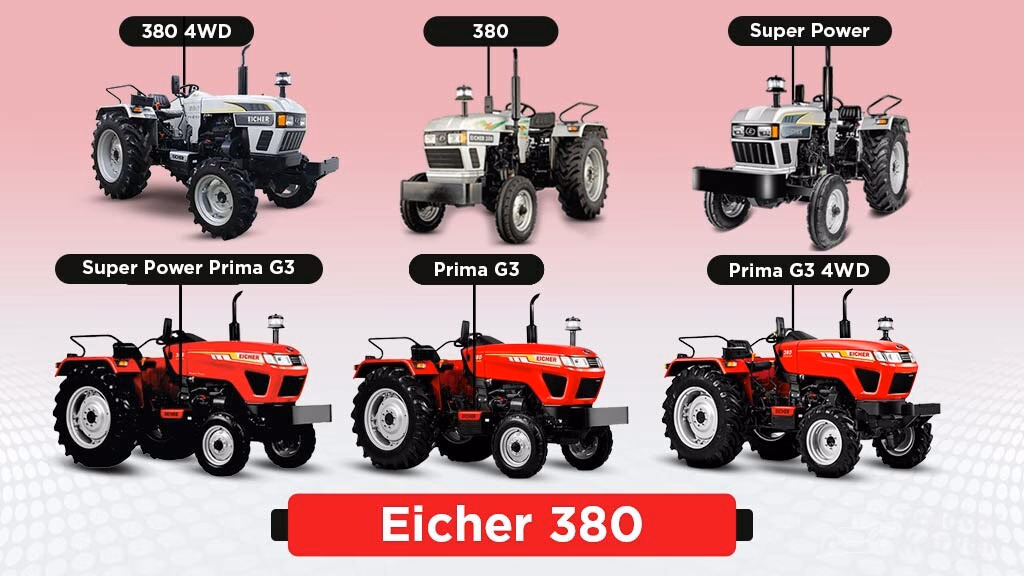 Tractor Models in the Under 40 HP Category - Eicher 380