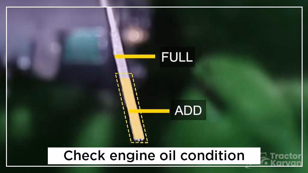 Causes and prevention of tractor engine overheating - Check engine oil condition