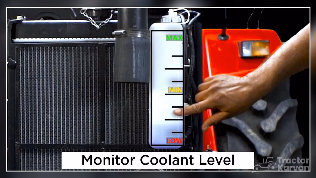Causes and prevention of tractor engine overheating - Monitor Coolant Level