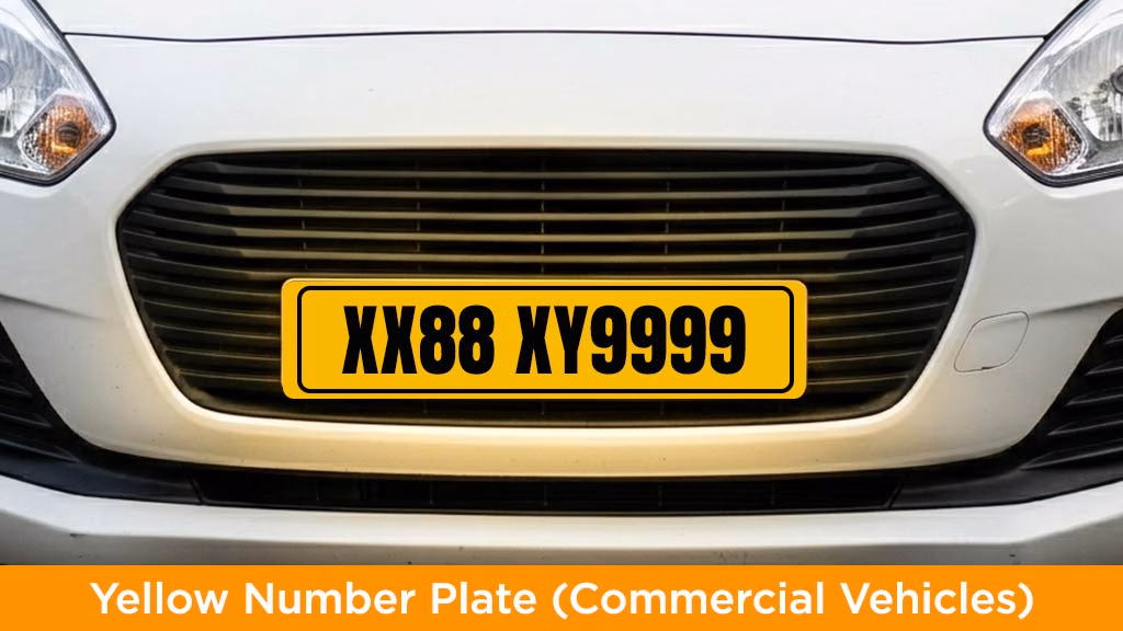 Vehicle Number Plates in India - Yellow Number Plate (Commercial Vehicles)