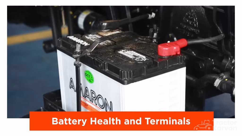 Tractor Maintenance before rainy season- Check Battery Health and Terminal