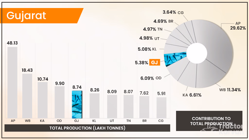 Top Fish Producing States in India - Gujarat