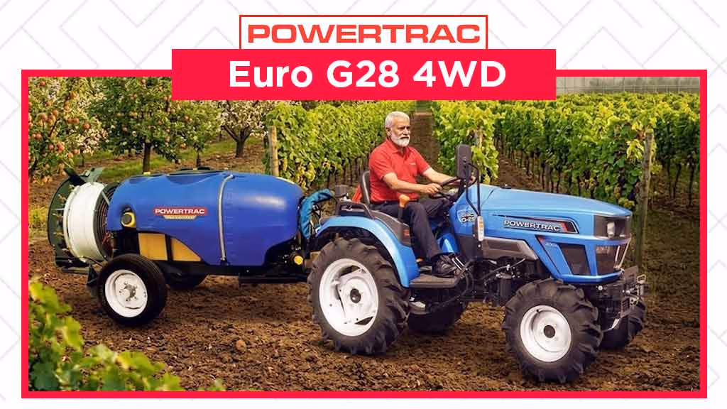 Top Powertrac 4WD Tractors in India - Powertrac Euro G28 4WD