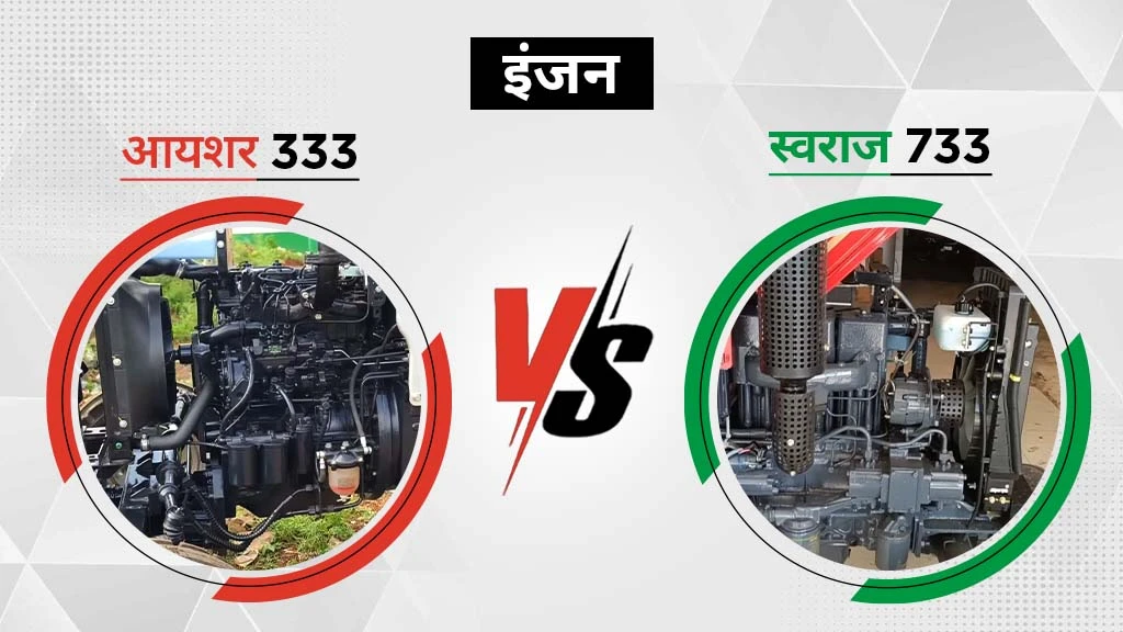 आयशर 333 Vs स्वराज 733 - इंजन