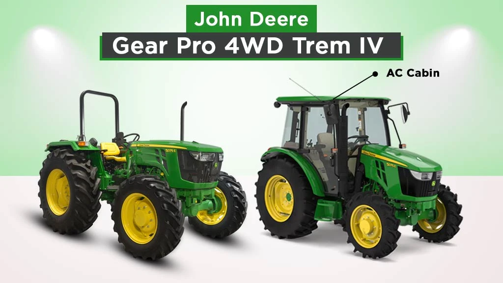 Top Above 70 HP Tractors in India - John Deere 5075 E