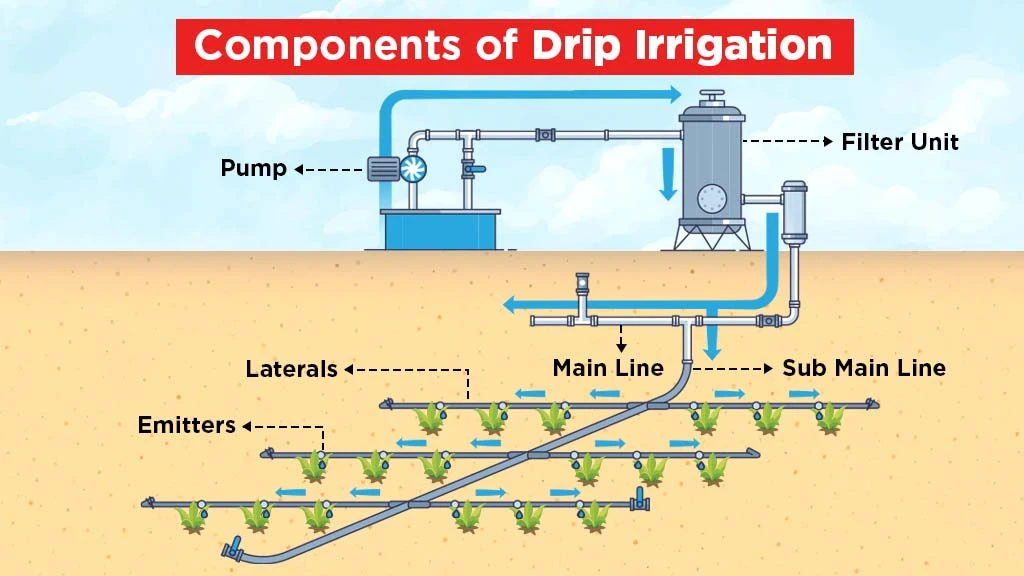 Components of Drip Irrigation