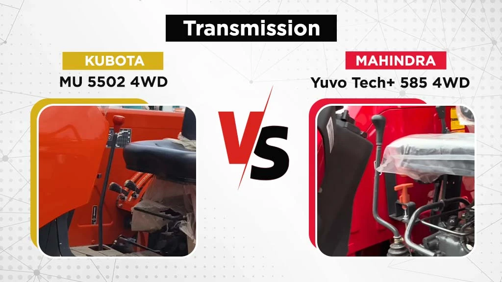 MU 5502 4WD vs Yuvo Tech Plus 585 4wd - Transmission