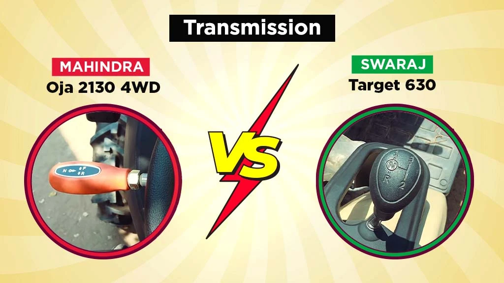Oja 2130 4WD vs Target 630 - Transmission