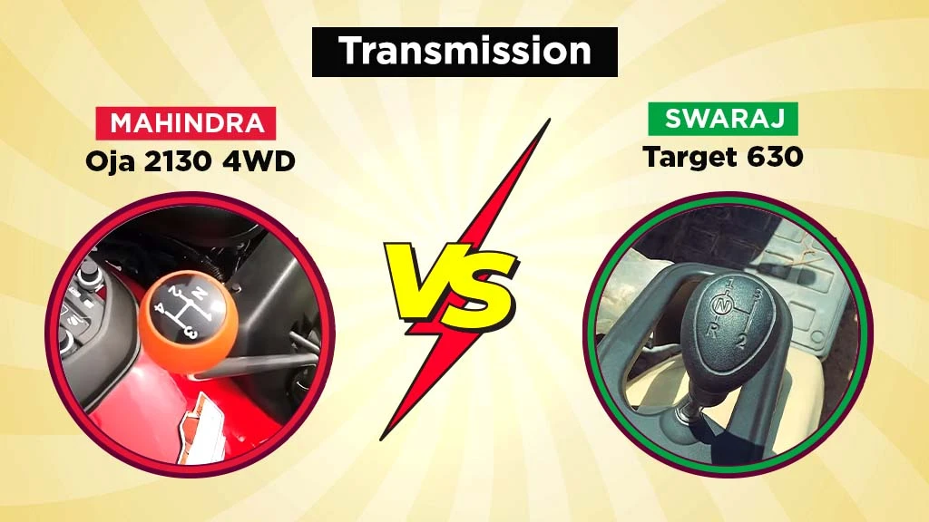 Oja 2130 4WD vs Target 630 - Transmission