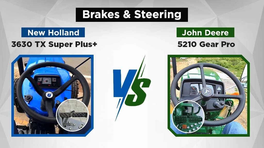 3630 TX Super Plus vs 5210 Gear Pro - Brakes & Steering