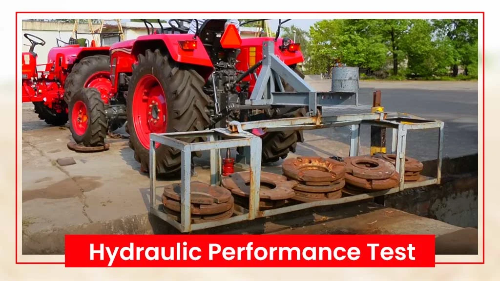 Tractor Hydraulic Performance Test