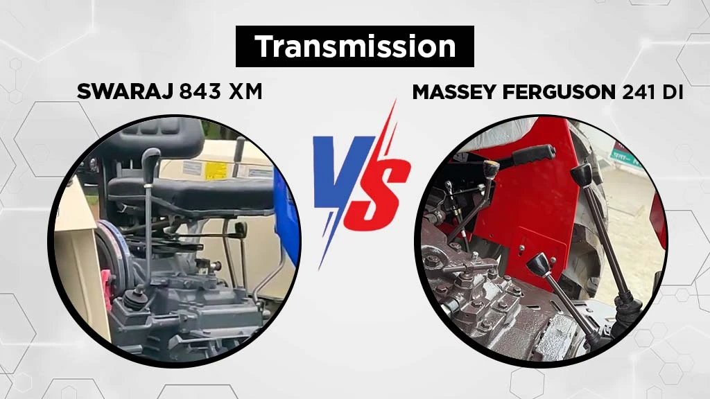Swaraj 843 XM vs MF 241 DI - Transmission