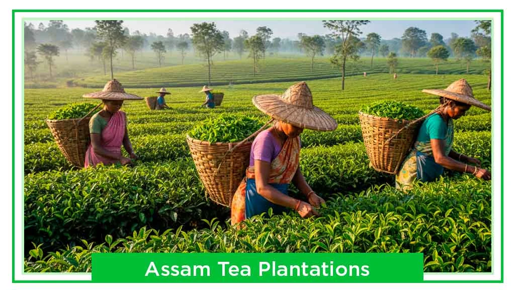 Tea Plantations in India - Assam
