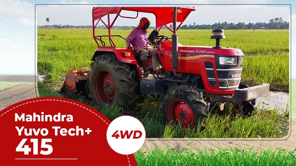 Top Puddling Tractor - Mahindra Yuvo Tech+ 415 4WD