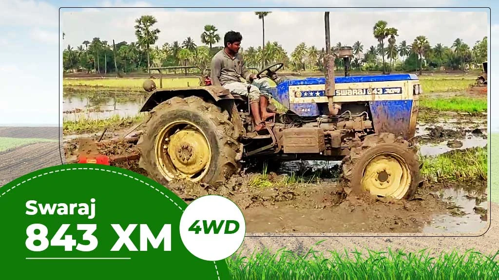 Top Puddling Tractor - Swaraj 843 XM 4WD