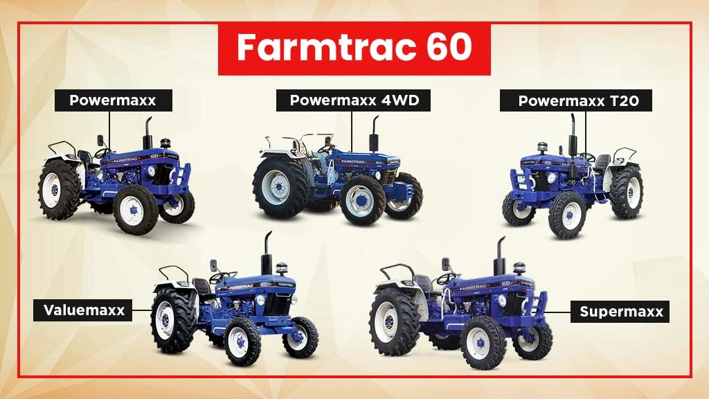 Top Tractor Models in India - Farmtrac 60