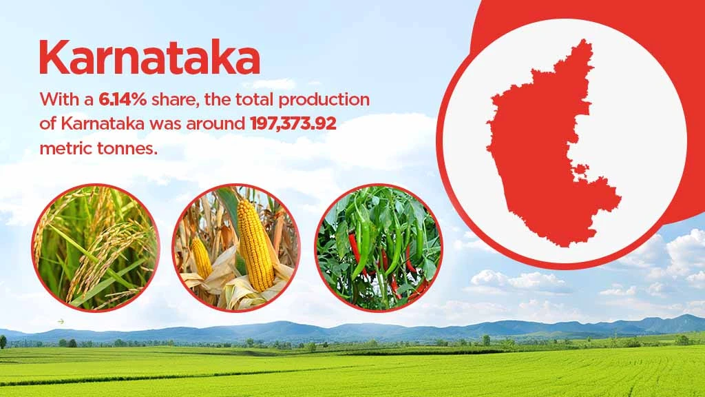 Top agriculture producing states - Karnataka