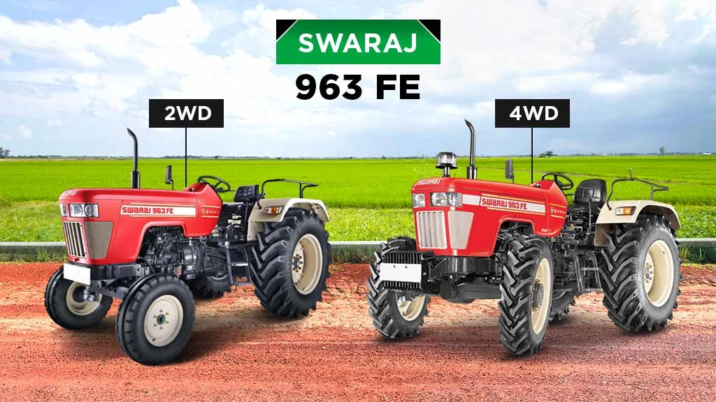 Top Tractors Under 70 HP in India - Swaraj 963 FE