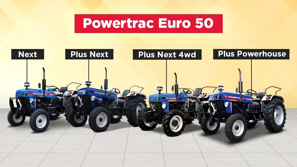 Top Under 50 HP Tractors - Powertrac Euro 50