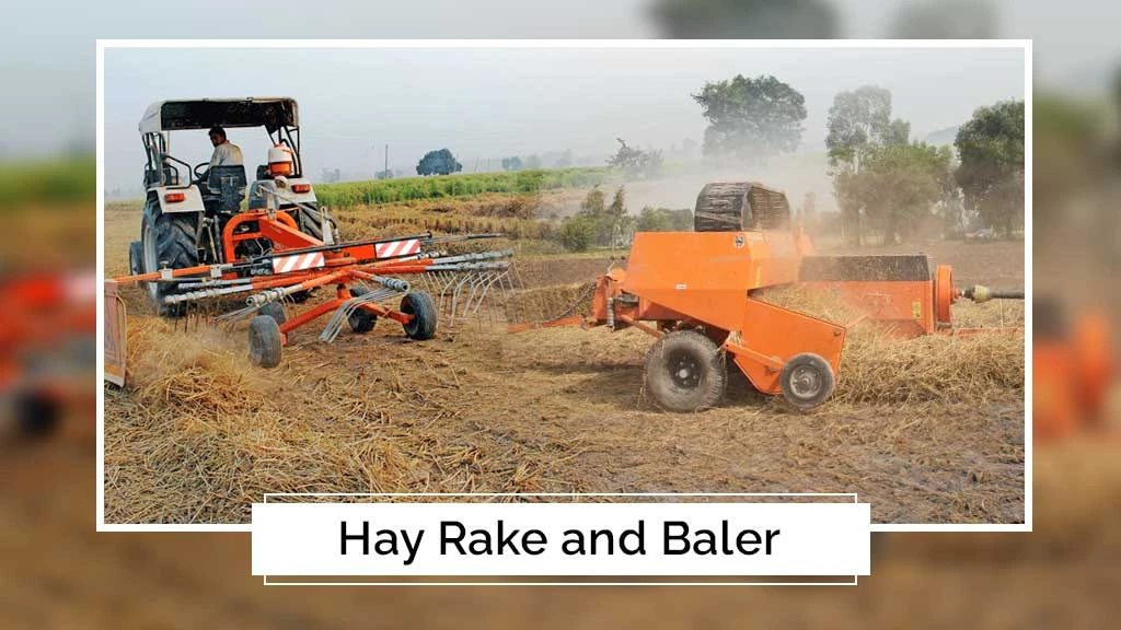 Stubble Burning - Hay Rake & Baler