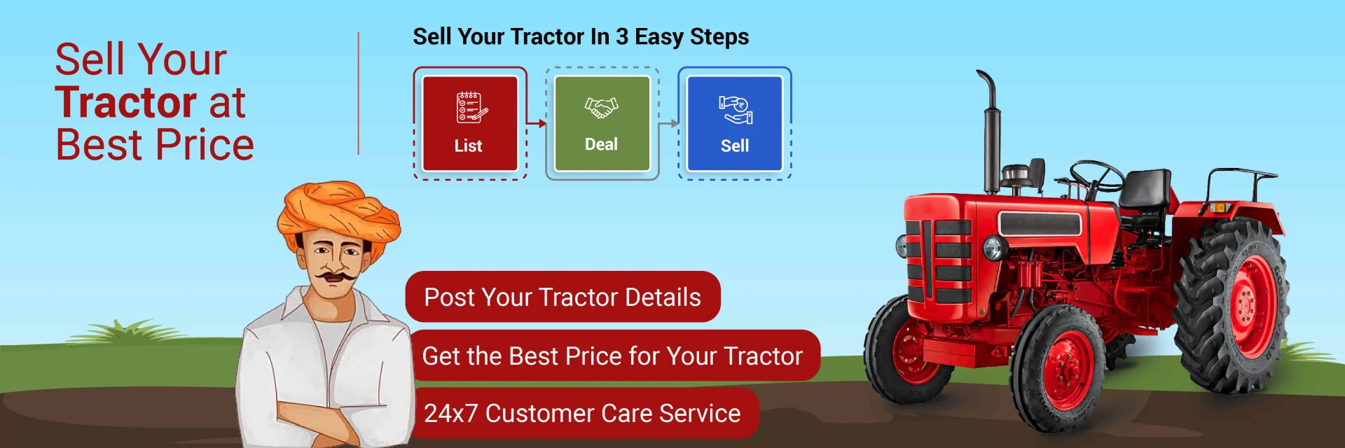 Sell Your Tractor At Best Price