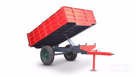 Sai Agro Two wheel Tipping 3 Tractor Trailer Implement