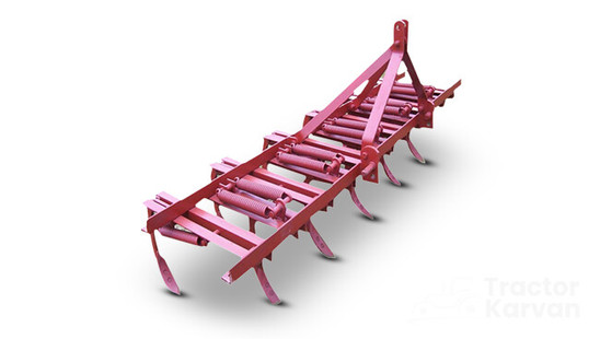 Krishiking Spring Loaded Medium 9 Tyne Cultivator Implement Krishiking Spring Loaded Medium 9 Tyne Cultivator Implement