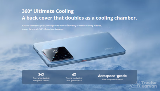 Realme GT 7T 5G-Cooling