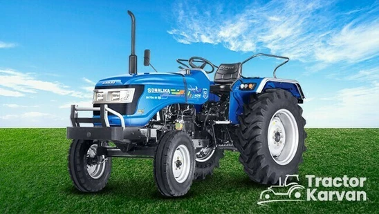 Sonalika Sikander RX 750 III DLX Tractor in Farm