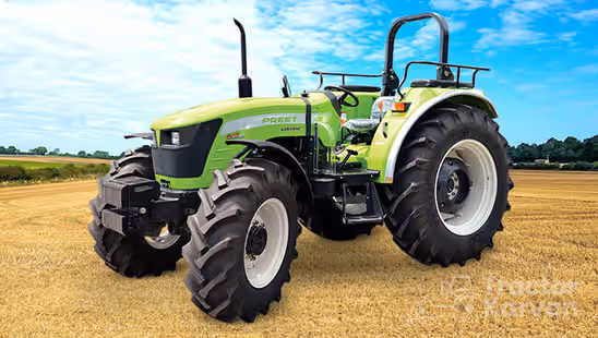 Preet 10049 4WD Tractor in Farm