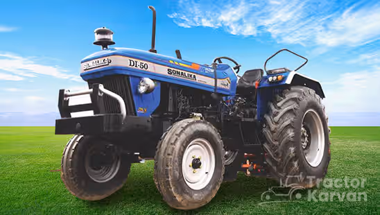 Sonalika Sikander DI 50 DLX 12+12 Tractor in Farm
