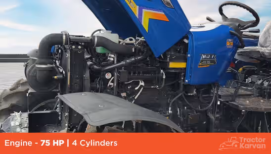 Sonalika Tiger DI 75 CRDS 4WD - Engine