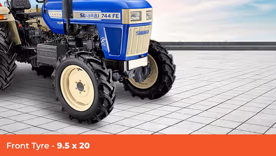 Swaraj 744 FE 4WD-front Tyre
