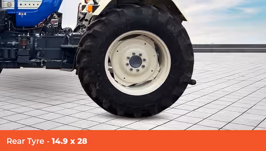 Swaraj 744 FE 4WD-Rear Tyre