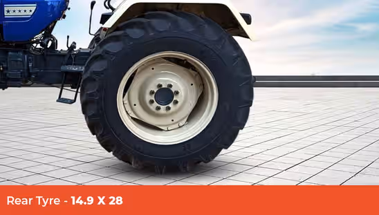 Swaraj 744 FE - Rear Tyre