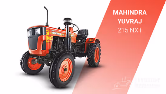Mahindra Yuvraj 215 NXT Tractor with White Background & Red Strip