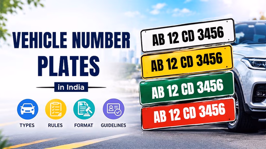Vehicle Number Plates in India: Different Types, Rules & their Format
