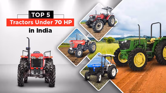 Top 5 Tractors Under 70 HP in India Top 5 Tractors Under 70 HP in India