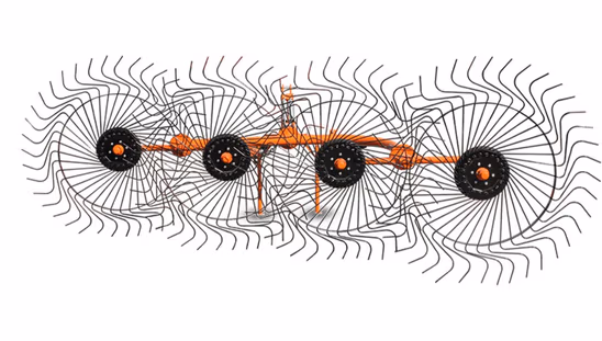 Shaktiman Hay Rake Wheel Type-4 Hay Rake Implement
