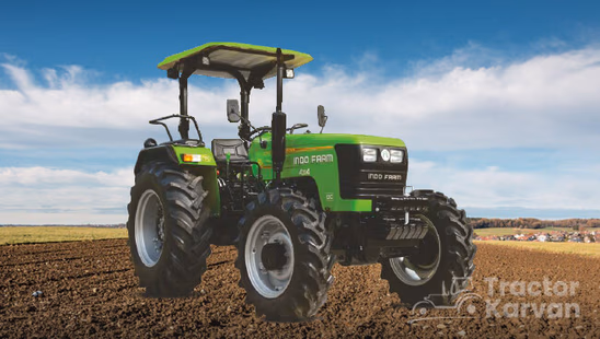 इंडो फार्म 4195 DI 4WD Tractor in Farm