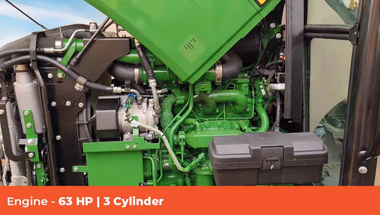 जॉन डियर 5405 गियर प्रो ट्रेम IV 4WD एसी केबिन Tractor