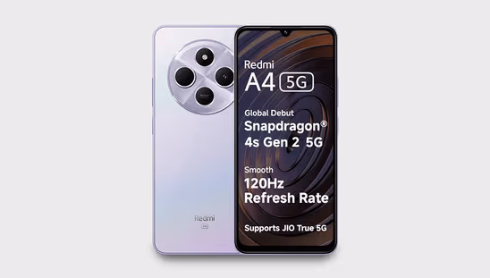 Redmi A4 5G (6 GB RAM, 128 GB, Sparkle Purple)