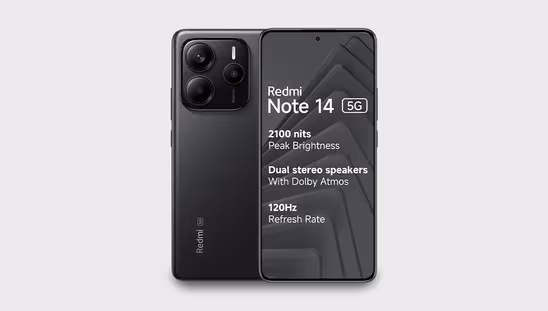 Redmi Note 14 5G (8 GB RAM, 128 GB, Titan Black)